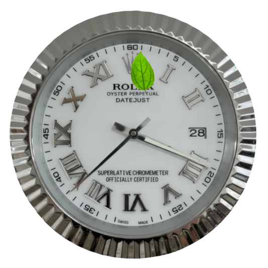 DATEJUST ROMAN WHITE DIAL SILVER BEZEL