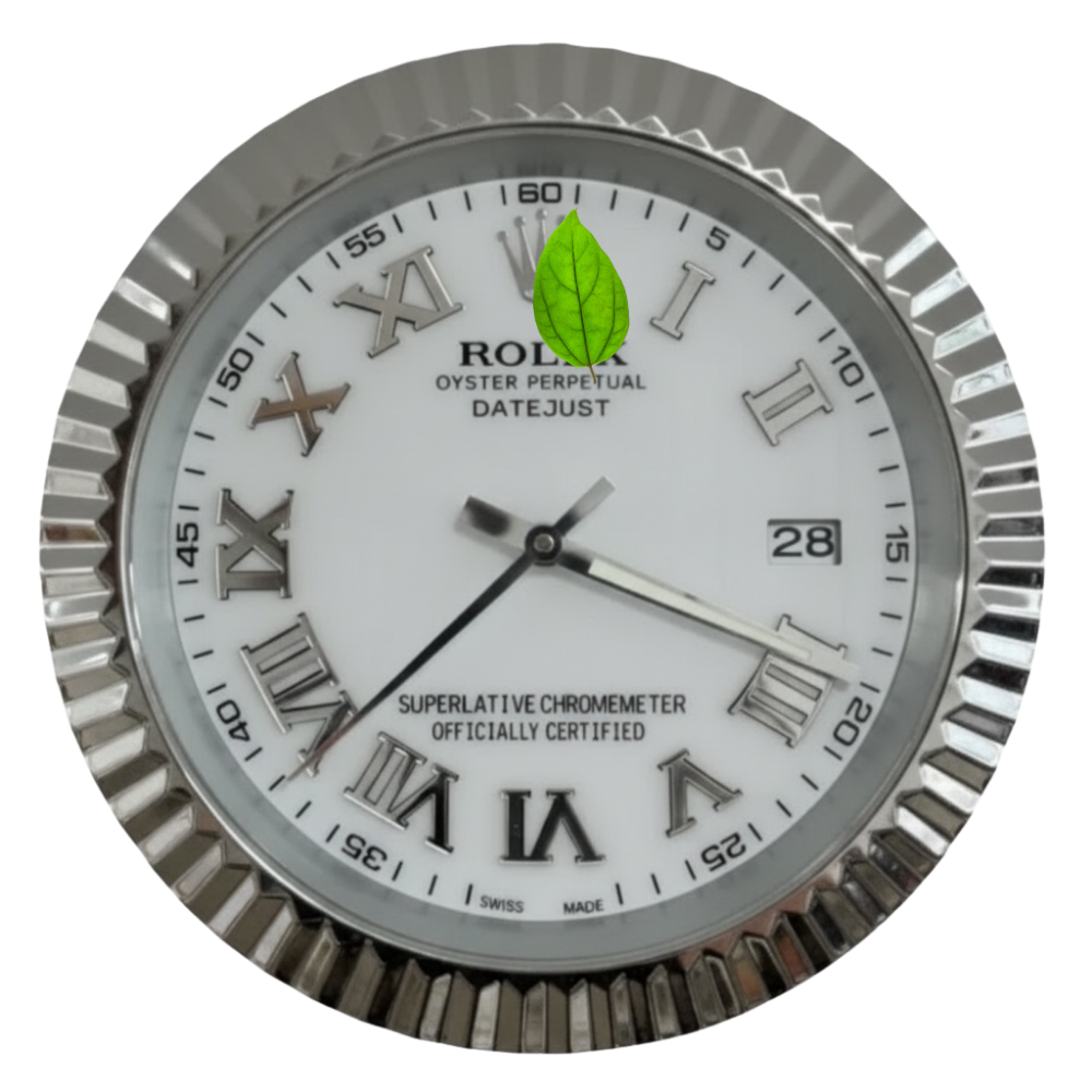 DATEJUST ROMAN WHITE DIAL SILVER BEZEL
