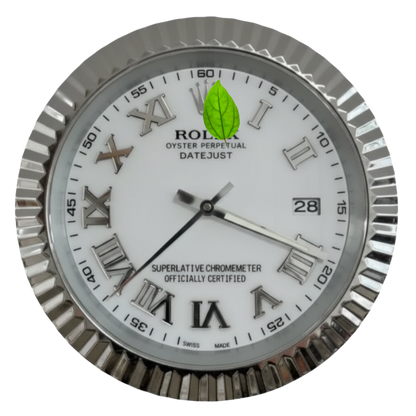 DATEJUST ROMAN WHITE DIAL SILVER BEZEL
