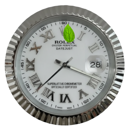DATEJUST ROMAN WHITE DIAL SILVER BEZEL