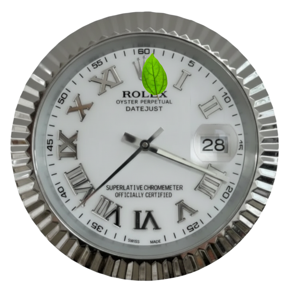 DATEJUST ROMAN WHITE DIAL SILVER BEZEL