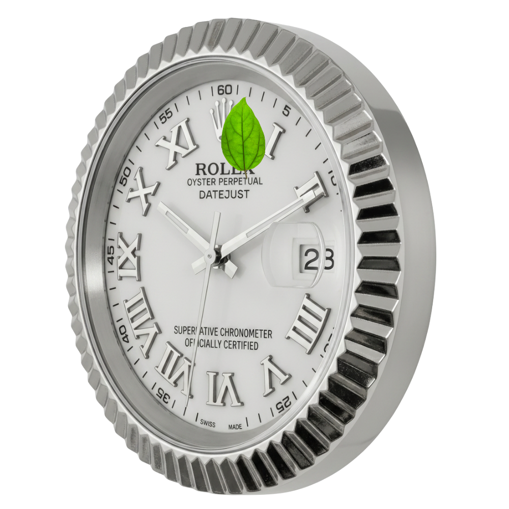DATEJUST ROMAN WHITE DIAL SILVER BEZEL