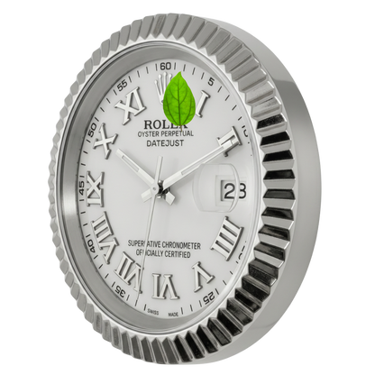 DATEJUST ROMAN WHITE DIAL SILVER BEZEL