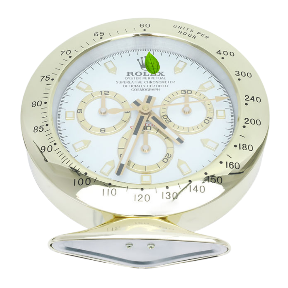 Daytona Gold, White Dial | Desk Clock
