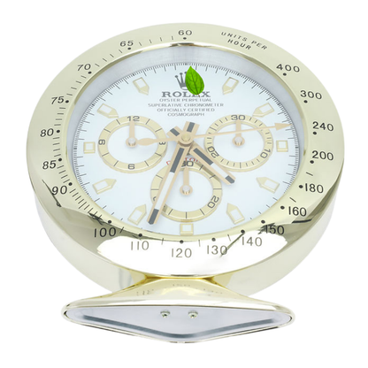 Daytona Gold, White Dial | Desk Clock