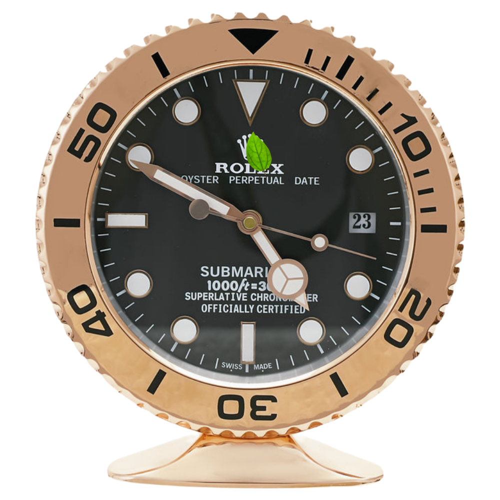 Submariner Rose Gold, Black Dial | Desk Clock