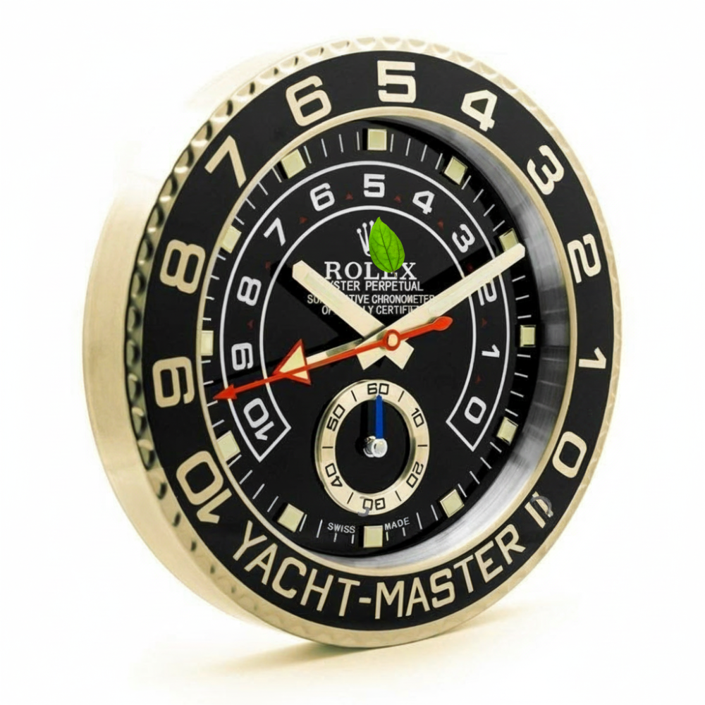 Yacht-Master II sort urskive i guld