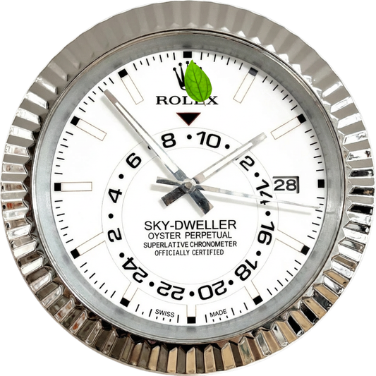 SKY-DWELLER STYLE WHITE AND SILVER