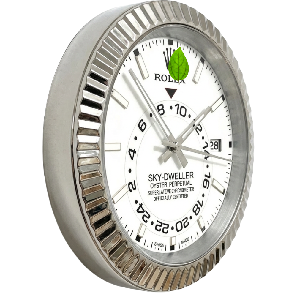 SKY-DWELLER STYLE WHITE AND SILVER
