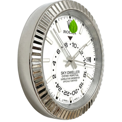 SKY-DWELLER STYLE WHITE AND SILVER