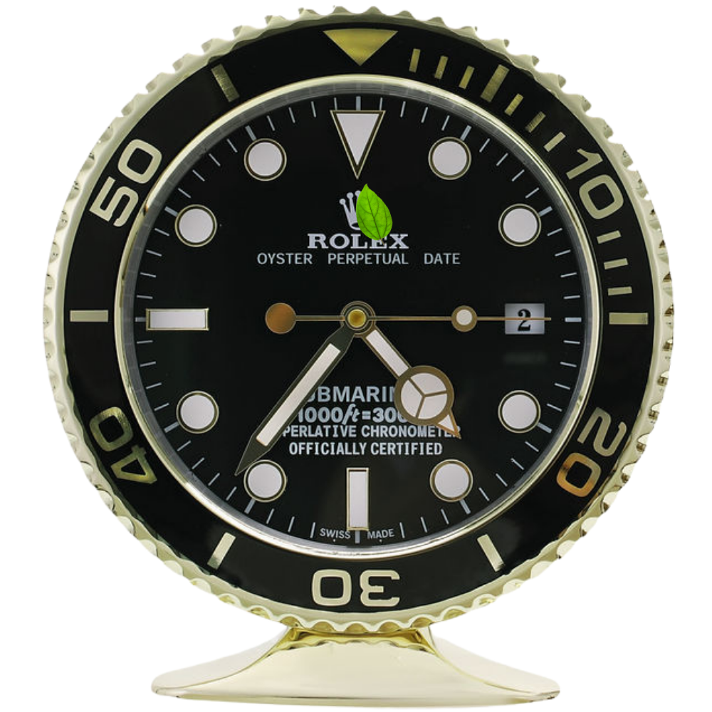 Submariner Gold, Black Dial | Desk Clock