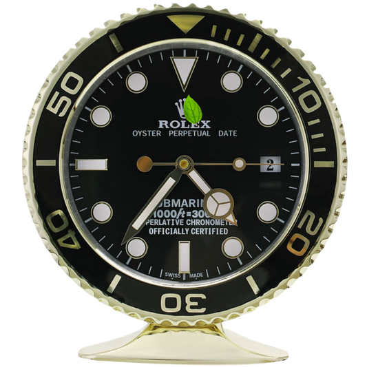 Submariner Gold, Black Dial | Desk Clock