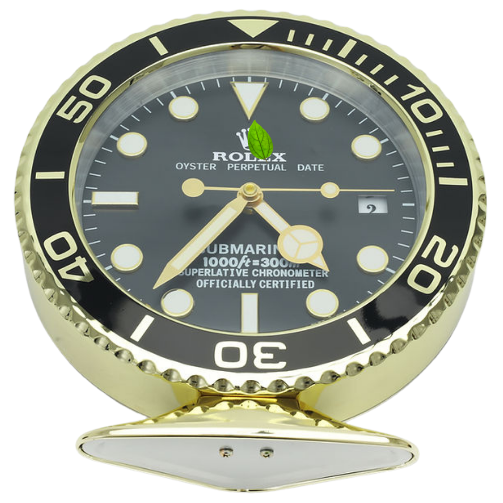 Submariner Gold, Black Dial | Desk Clock