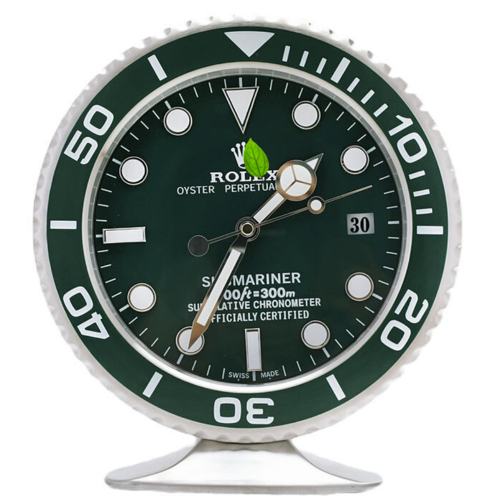Submariner Hulk, Full Green | Desk Clock