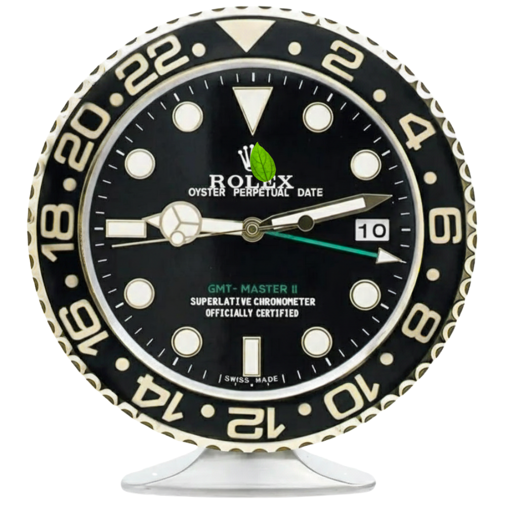 SUBMARINER STYLE BLACK AND GOLD | Desk Clock