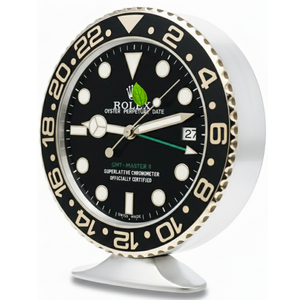 SUBMARINER STYLE BLACK AND GOLD | Desk Clock