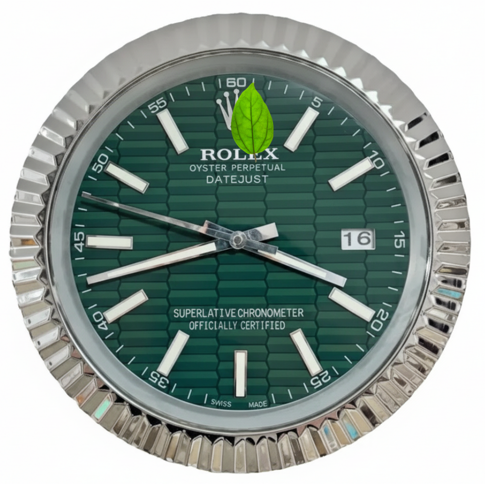 DATEJUST FLUTED STEEL MOTIF DIAL GREEN