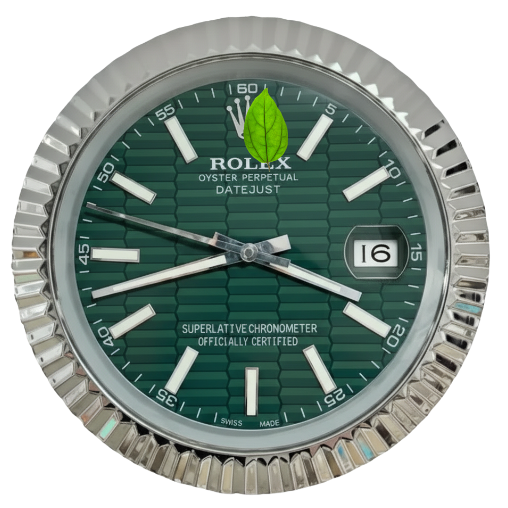 DATEJUST FLUTED STEEL MOTIF DIAL GREEN