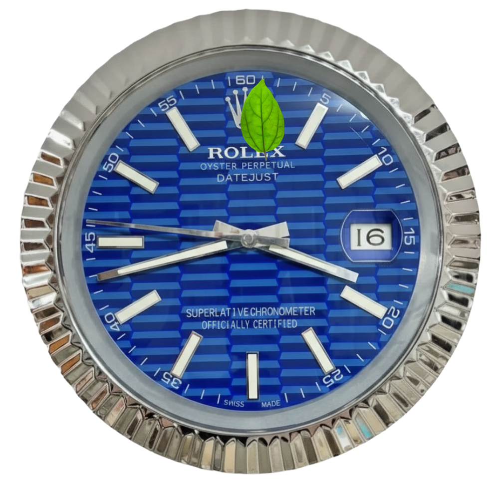 DATEJUST FLUTED STEEL MOTIF DIAL BLUE