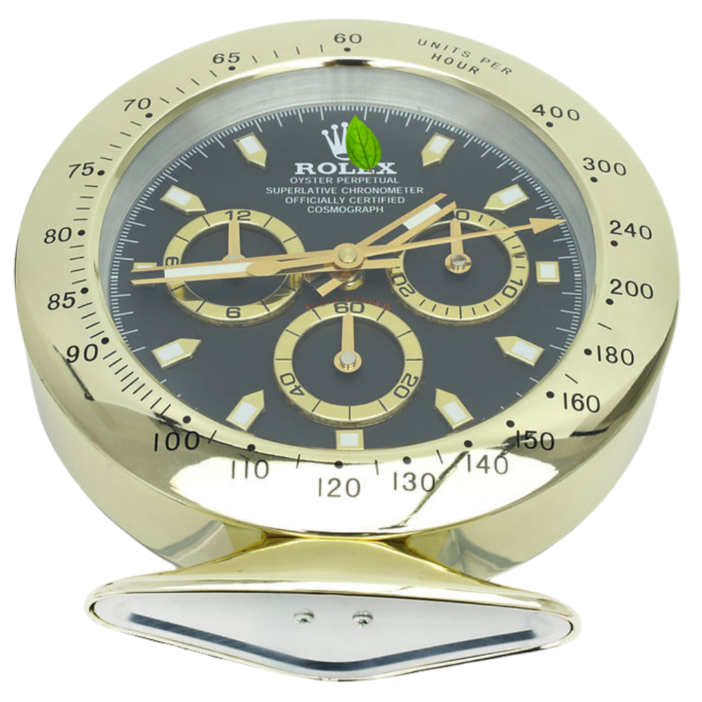 Daytona Gold, Black Dial | Desk Clock