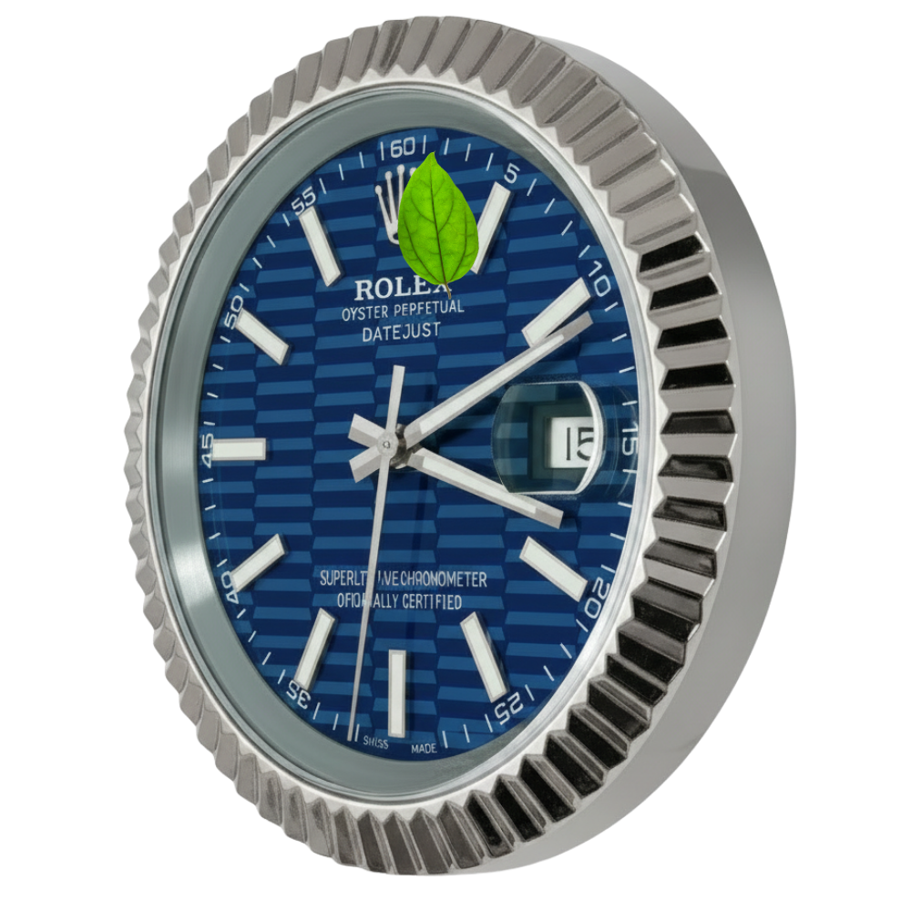 DATEJUST FLUTED STEEL MOTIF DIAL BLUE