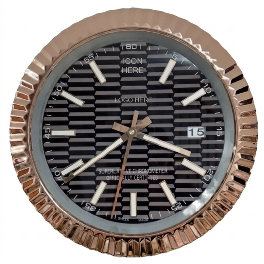 D-JUST FLUTED ROSE GOLD MOTIF