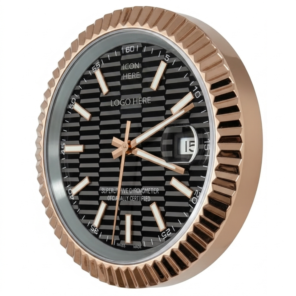 D-JUST FLUTED ROSE GOLD MOTIF