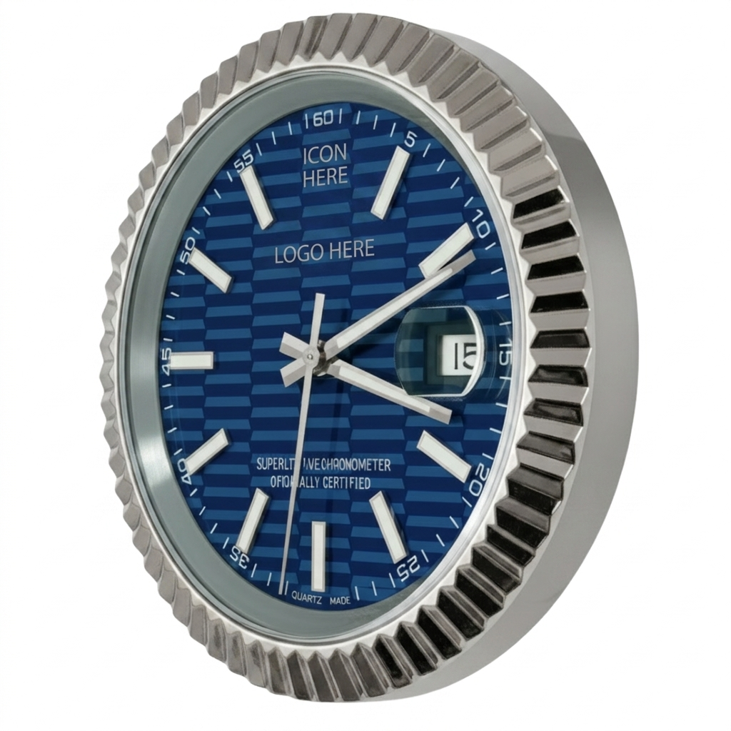 D-JUST FLUTED STEEL MOTIF DIAL BLUE
