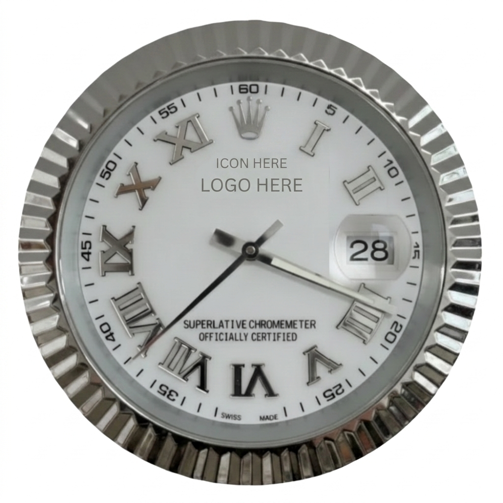 D-JUST ROMAN WHITE DIAL SILVER BEZEL