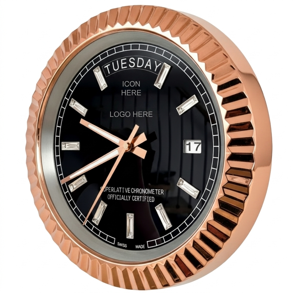 D-DATE ROSE GOLD CHROME & BLACK