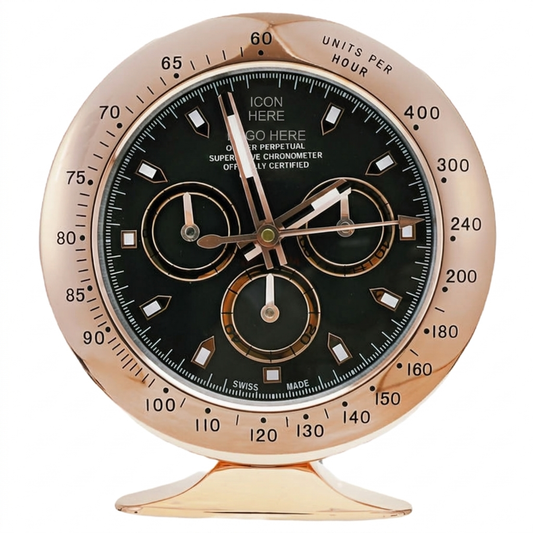 DAY-TON Rose Gold, Black Dial | Desk Clock