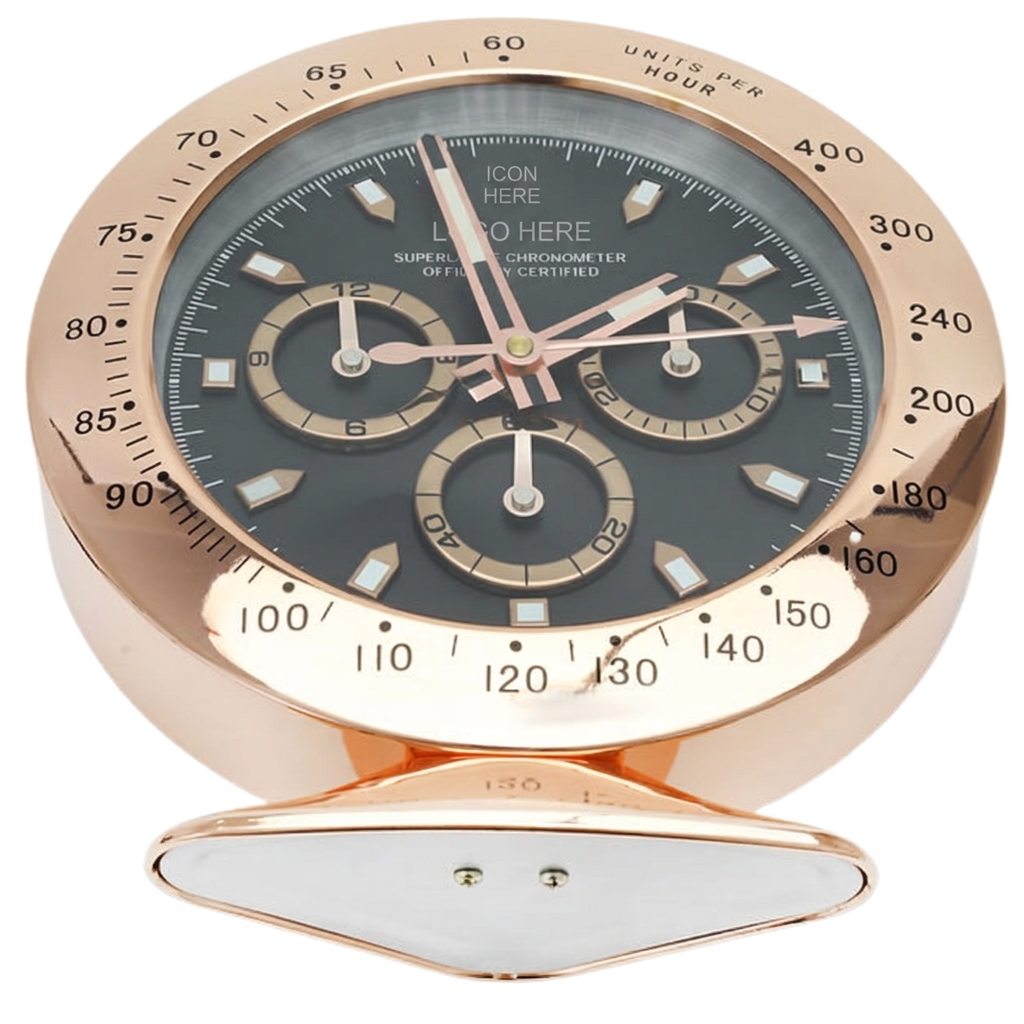 DAY-TON Rose Gold, Black Dial | Desk Clock