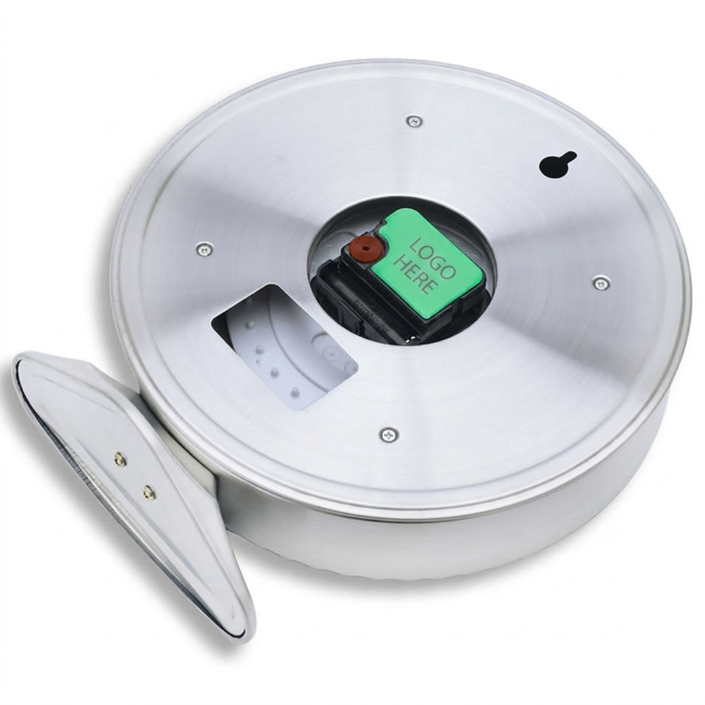 DAY-TON Steel, White Dial | Desk Clock