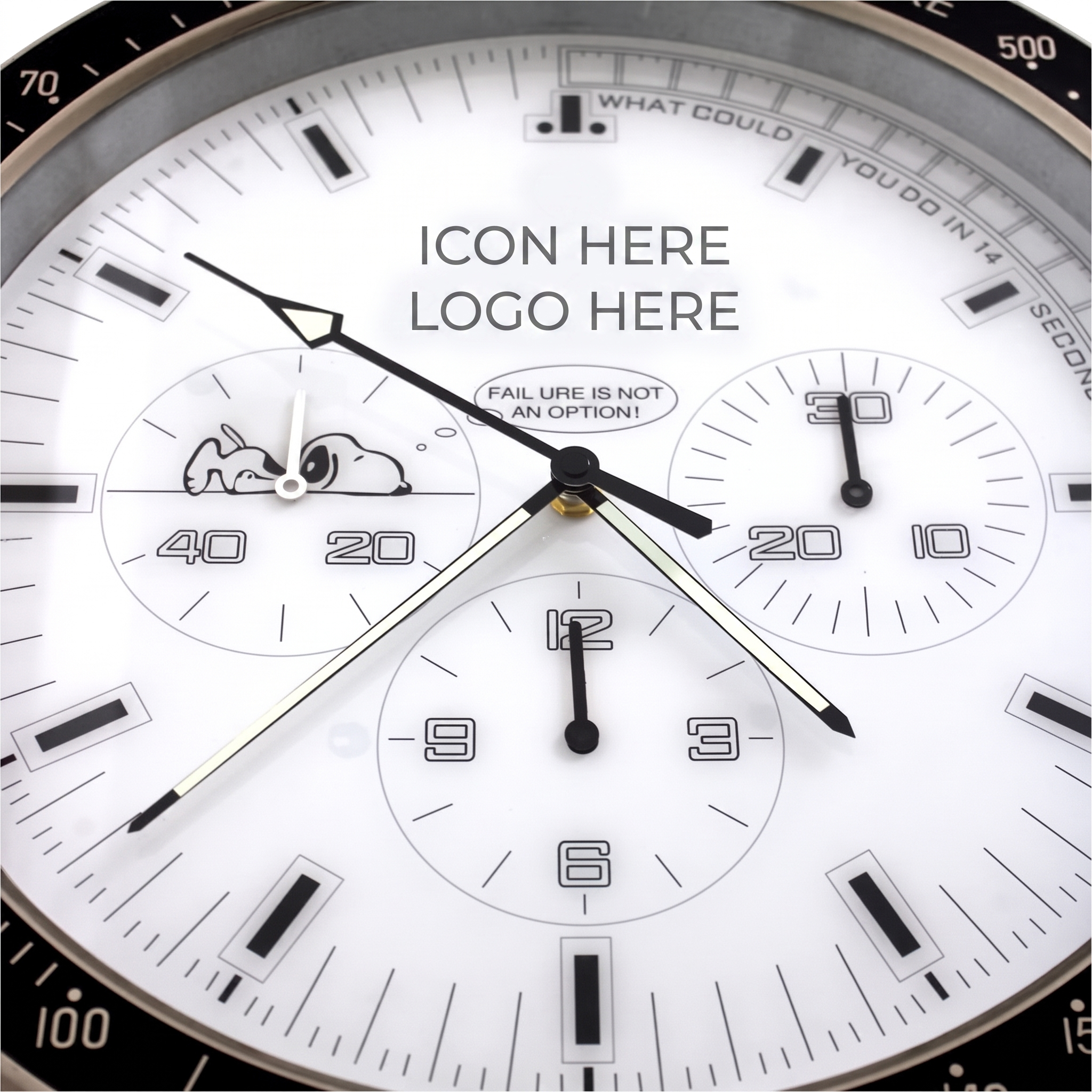 Snoopy Speedmaster in bianco e nero